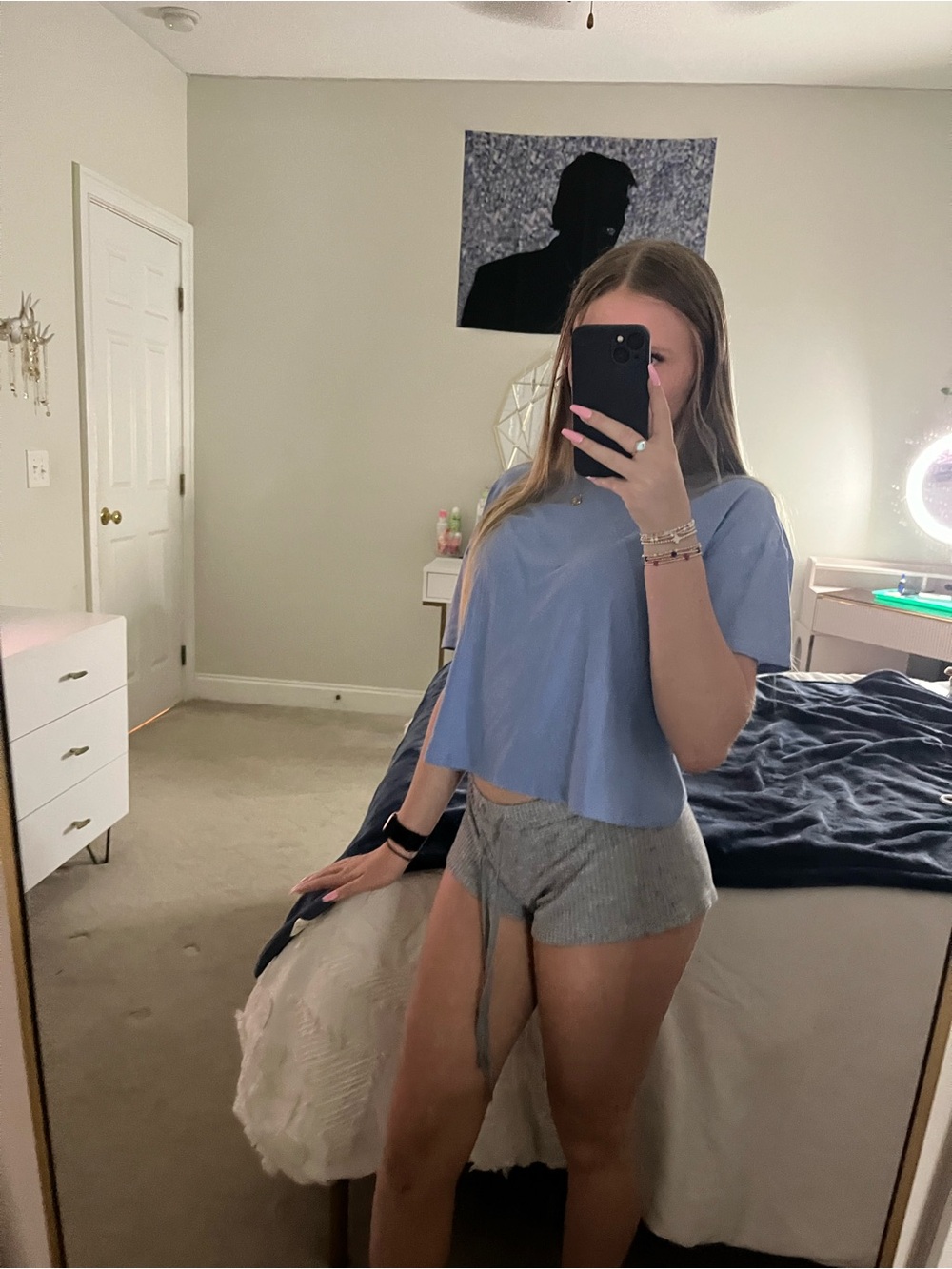 Lululemon Blue Crop Top XS